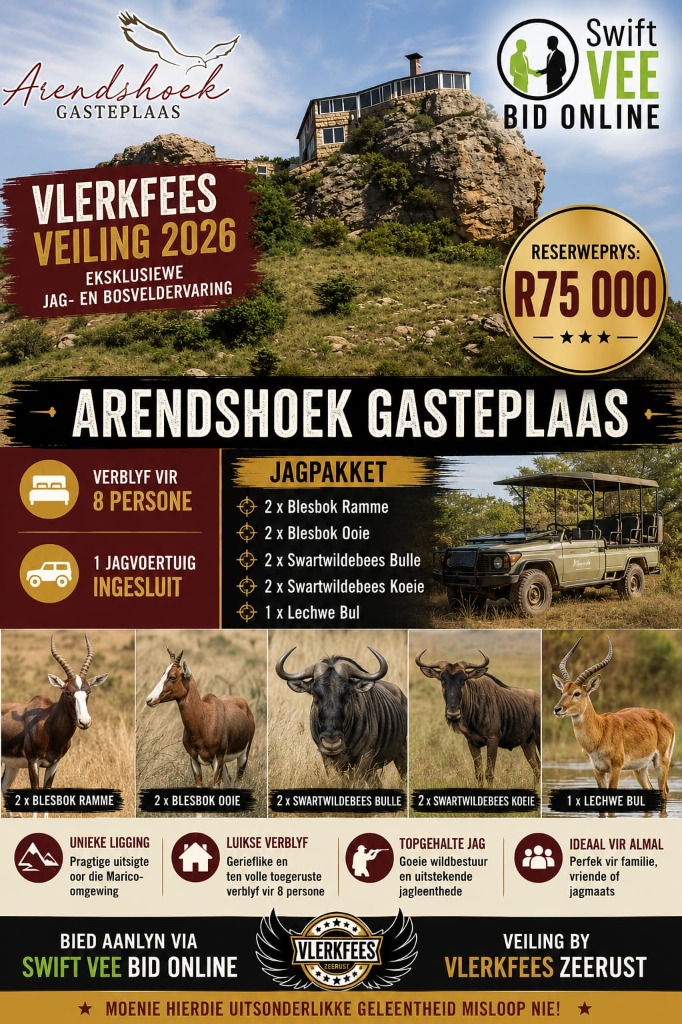 Arendshoek Gasteplaas Jagpakket